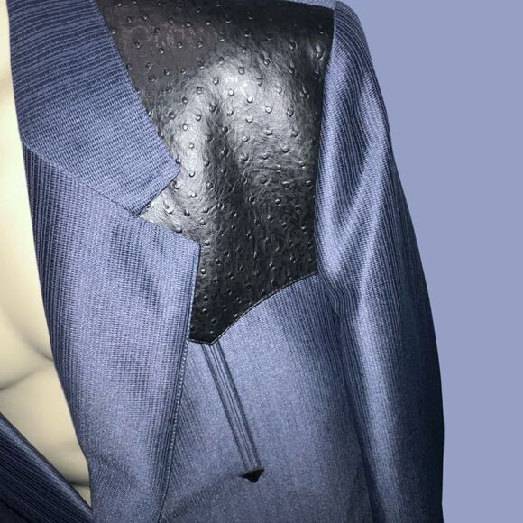 Vintage 80s Westerner Mens Rodeo Style Western Blazer Sport Coat Jacket Size 46 - Picture 2 of 5